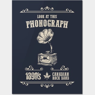Look At This Phonograph: Funny Canadian Rock Band Tribute Posters and Art
